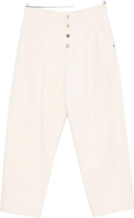 Moschino Pantaloni con applicazione logo - Bianco