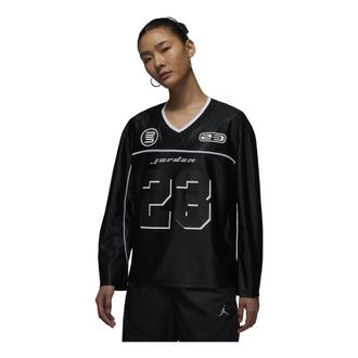 Nike Jordan (WMNS) Air Jordan Long Sleeve Jersey Asia Sizing Black HF9460-010