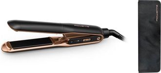 Rowenta Sf8120 Ultimate Experience Piastra Per Capelli Thermocare Titanio Ionica 5 Temperature 150-210&deg;c Colore Nero Rame