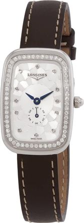 Longines Equestrian Quartz Diamond Silver Dial Ladies Watch L6.141.0.77.2