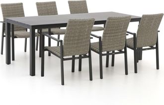 Manifesto Furniture Manifesto Villongo/Menzano 220cm dining tuinset 7-delig stapelbaar