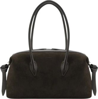 Yuzefi Brioche Duffle - Dames - Handtassen - Zwart - ONE Size - Leer - Tassen