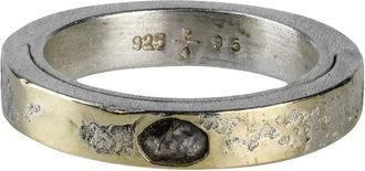 Parts Of Four 18kt geelgouden Sistema ring met diamant - Zilver