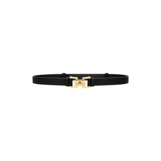 Elisabetta Franchi Cintura Sottile con Logo - - Accessories - Donna - Nero - 2XS