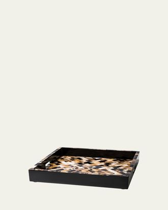 LaDorada 16 Horn Domino Square Tray