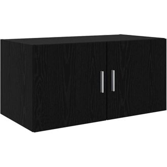 vidaXL Mueble de pared Roble negro 80 x 42.5 x 40 cm Vidaxl