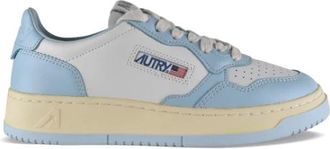 Autry Medalist Low - Dames - Sneakers - Blauw - 36 EU - Katoen - Schoenen