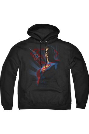 Gildan Superman Super Deco Adult Pull Over Hoodie / Hooded Sweatshirt