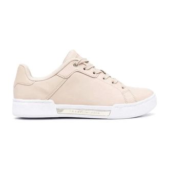Tommy Hilfiger Schoenen, Dames, Roze, 36 EU, Leer, Court Sneaker