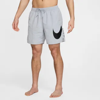 Nike Mens Swim Breaker 7 Fully Lined Volley Shorts in Grey | NESSF508-054
