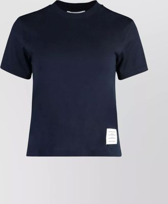 Thom Browne ribbed collar crew-neck t-shirt