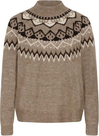 Cream Gebreide kleding - Dames - Truien - Bruin - Maat: XL