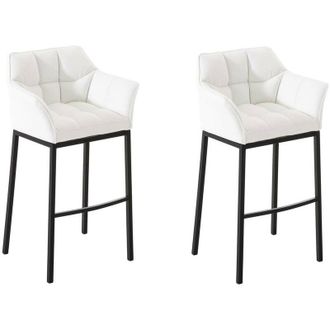 Clp Clp - Set De 2 Taburetes Damaso Blanco Negro