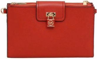 Michael Kors Pattina E Clip Crossbody Bag - Dames - Schoudertassen - Rood - ONE Size - Tassen