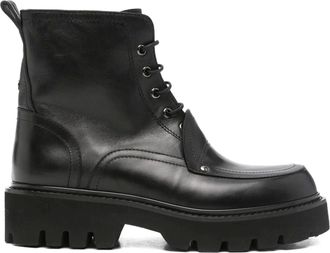 Premiata Black Sheep Leather Lace-Up Boots