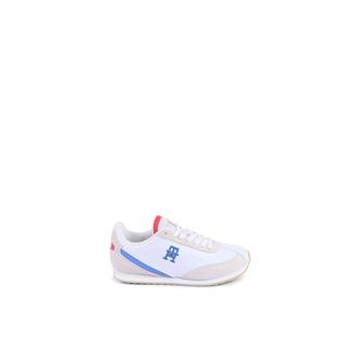 Tommy Hilfiger Schoenen, Dames, Wit, 40 EU, Suède, Witte Suède Dames Sneakers voor alledaags gebruik
