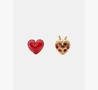 Kate Spade New York Summer Daze Ladybug Asymmetrical Studs