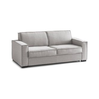 Dmora Sofa Cama Dmarull, Sof&aacute; De 2 Plazas, 100% Made In Italy, Sof&aacute; De Sal&oacute;n Con Apertura Giratoria, En Tela Acolchada, Con Reposabrazos Delgados, Cm 160x95