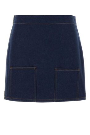 Fendi Blue Denim Mini Skirt