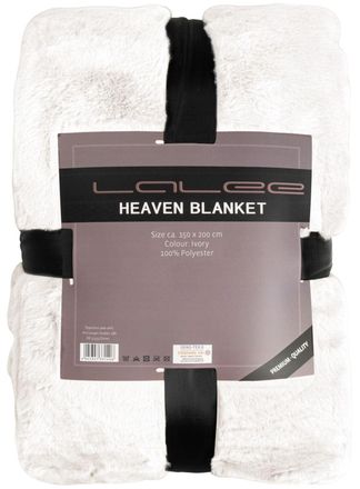 LALEE Hochwertige Kuscheldecke Heaven 150 x 200 cm, Ivory