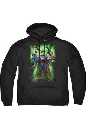 Gildan Justice League of America Power Burst Adult Pull Over Hoodie / Hooded Sweatshirt