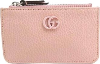 Gucci Pre-owned Vintage Portemonnee - Dames - Vintage Accessoires - Roze - ONE Size - Leer - Vintage