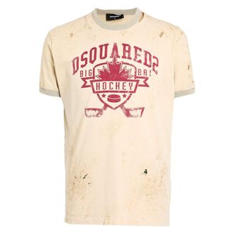 Dsquared2 Hockey Design Champagne T-shirt