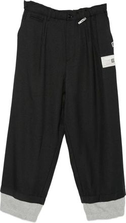 Miharayasuhiro Mihara Yasuhiro, Broeken, Heren, Zwart, S, Katoen, Bottom Layered Broeken