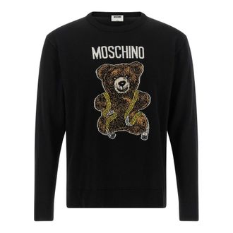 Moschino Heren, Truien, Zwart, Maat: M Zijde