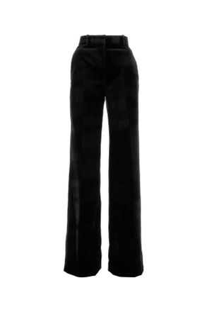 Ermanno Scervino Womens Black Velvet Palazzo Pant Textile - Size EU 34 (Womens)