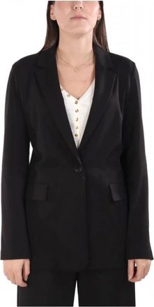 Marella Jasjes > Blazers - Dames - Blazers - Zwart - M - Leer - Jassen