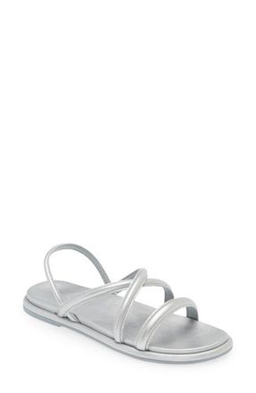 Olukai Tiare Slingback Sandal in Silver /Silver at Nordstrom, Size 10