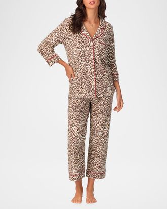 Bedhead Pajamas Cropped Organic Cotton Jersey Pajama Set