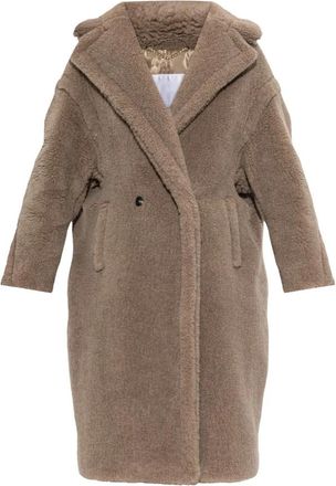 Max Mara Ladyted Cashmere Jas - Dames - Mantel - Bruin - S - Wol - Jassen