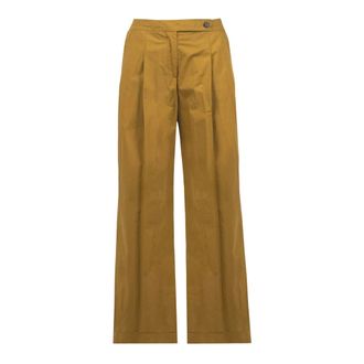 Alessia Santi Wide Trousers, female, Yellow, Size: XS Wide Trousers