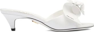 Prada Sandali con suola piatta 45mm - Bianco