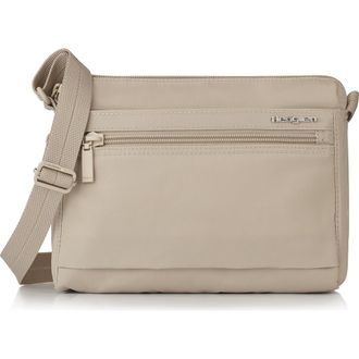 Hedgren Eye RFID Water Repellent Shoulder Bag in Cashmere Beige at Nordstrom Rack
