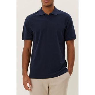 Les Deux Piqu&eacute; 2.0 Polo in Dark Navy at Nordstrom Rack, Size X-Large