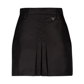 Prada Dames, Rokken, Zwart, Maat: 2XS Nylon