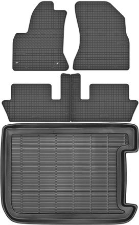 OEM Juego De Alfombrillas De Goma Para Citro&euml;n C4 Picasso Minivan (2006-2013) + Alfombrilla Para El Maletero