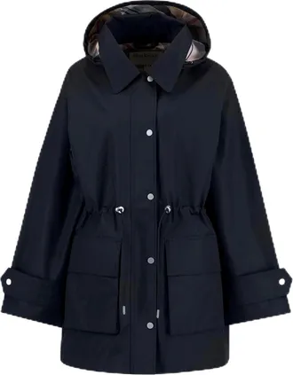 Barbour Womens Showerproof Jacket Navy/Tartan 12