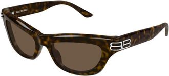 Balenciaga Bb 0430S Zonnebril - unisex - Zonnebrillen - Bruin - 54 MM - Nylon - Accessoires