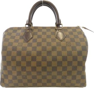 Louis Vuitton Damier Ebene Coated Canvas Boston Bag (Pre-Owned)