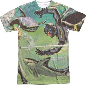 Gildan Batman Classic Tv Underwater Short Sleeve Adult Poly Crew Tee / T-Shirt