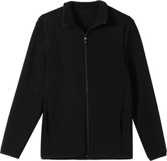 Generic Fleece Tops Full Zip Lapel Neck Womens Jackets with Pockets Long Sleeve Coat Womens Sherpa Fleece Jacket Solid Color Casual Loose Winter Outfits Autum