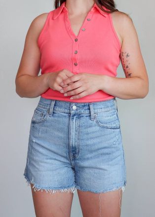 Pistola Denim Maeve Distressed Cut Off Denim Shorts In Pier Vintage