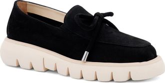 Amalfi By Rangoni Rana Lug Sole Loafer in Black Long Beach at Nordstrom, Size 8.5