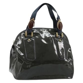 Chlo&eacute; Pre-owned Handbags, female, Green, Size: ONE SIZE Pre-owned Patent Leather Hand Bag