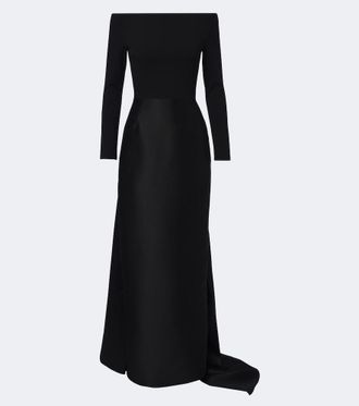 Solace London Vestido de fiesta Winslow de sat&eacute;n y crep&eacute;