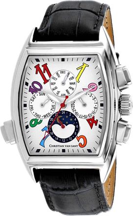 Christian Van Sant Mens Grandeur White Dial Watch